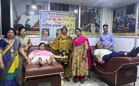 Hathras News: हाथरस में सेवा सप्ताह के दौरान 33 लोगों ने किया रक्तदान