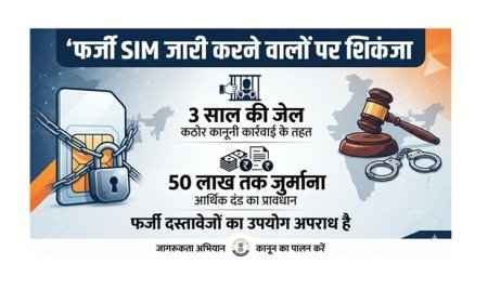 Cyber Crime News: फर्जी SIM जारी करने वालों पर शिकंजा, 3 साल की जेल और 50 लाख तक जुर्माना