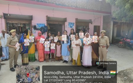 हरदोई में मिशन शक्ति अभियान के तहत महिलाओं को किया गया जागरूक, पुलिस ने बताए जरूरी हेल्पलाइन नंबर