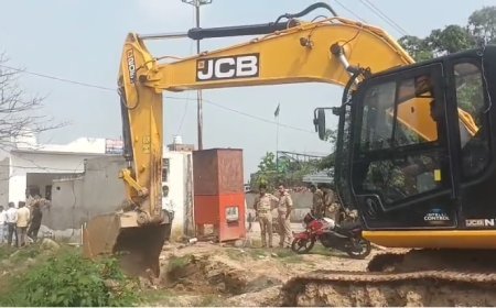 महिष्मति नदी, PWD नाले और किसानों की जमीन का विवाद खत्म, प्रशासन ने कराया मौके पर सीमांकन