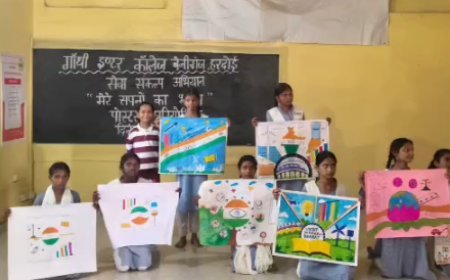 हरदोई के संडीला में 'मेरे सपनों का भारत' प्रतियोगिता, 20 हजार से अधिक बच्चों ने लिया भाग