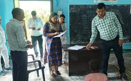 हरदोई: सीडीओ नेहा व्याडवाल का स्कूलों में औचक निरीक्षण, कम उपस्थिति और गंदगी पर कार्रवाई के आदेश