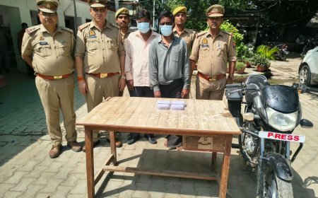 हरदोई: चेन स्नेचिंग और बाइक चोरी करने वाले दो शातिर गिरफ्तार, नकदी व जेवरात बरामद