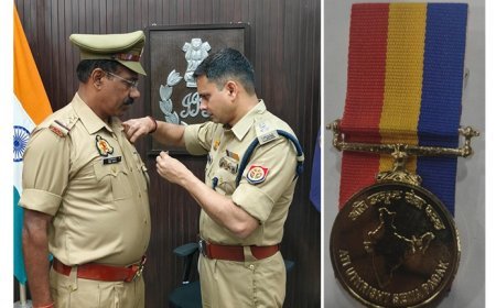 Hardoi News: उत्कृष्ट पुलिस सेवाओं के लिए विद्यासागर पाल सम्मानित, गृह मंत्रालय ने दिया अति उत्कृष्ट सेवा पदक
