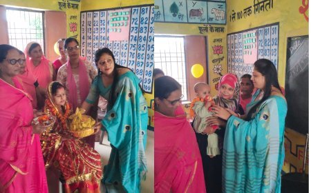 Hardoi News: बावन के सैयदवाड़ा में सेवा के 25 वर्ष पूरे होने पर 'आंगन मिलन' का आयोजन, गोदभराई और अन्नप्राशन से गूंजा केंद्र