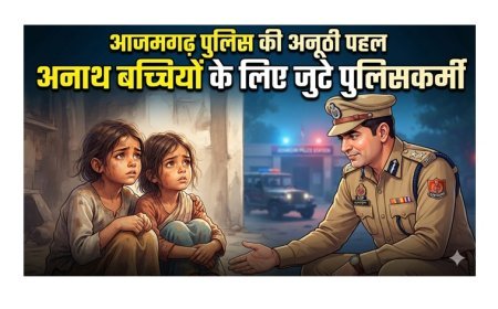 Azamgarh Police: आजमगढ़ पुलिस की संवेदनशील पहल: अनाथ हुई दो बच्चियों की मदद को आगे आया पूरा विभाग, एसएसपी देंगे एक माह का वेतन, पुलिसकर्मी देंगे एक दिन का वेतन