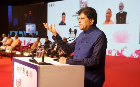 UPITS 2026: 'दुनिया में सुनाई दे रही यूपी के विकास की गूंज', इंटरनेशनल ट्रेड शो में बोले केंद्रीय मंत्री पीयूष गोयल