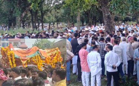 Ballia News: पूर्वांचल के गांधी रामगोविंद चौधरी को नम आंखों से अंतिम विदाई, सरयू तट पर पंचतत्व में विलीन हुए