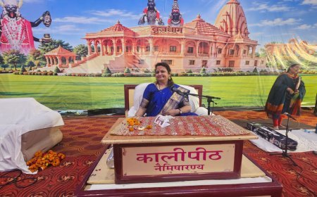 नैमिषारण्य: भागवत कथा केवल सुनने की नहीं, आचरण में ढालने की विद्या है - धनश्री लेले