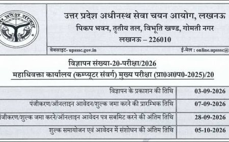 यूपी में 520 सरकारी पदों पर निकली भर्ती: खेल और युवा कल्याण विभाग में अवसर, यूपीएसएसएससी ने जारी किया नोटिफिकेशन