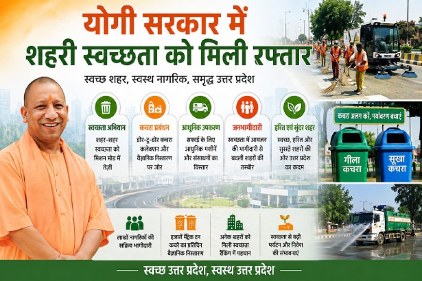 Lucknow News Today: योगी सरकार में शहरी स्वच्छता को मिली रफ्तार, अब तक बनाए गए 9 लाख से अधिक घरेलू शौचालय