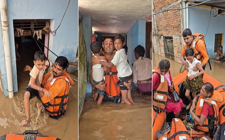 Chitrakoot Flood: चित्रकूट में मंदाकिनी की बाढ़ में फंसे 150 लोगों को सुरक्षित निकाला, योगी सरकार का राहत तंत्र सतर्क
