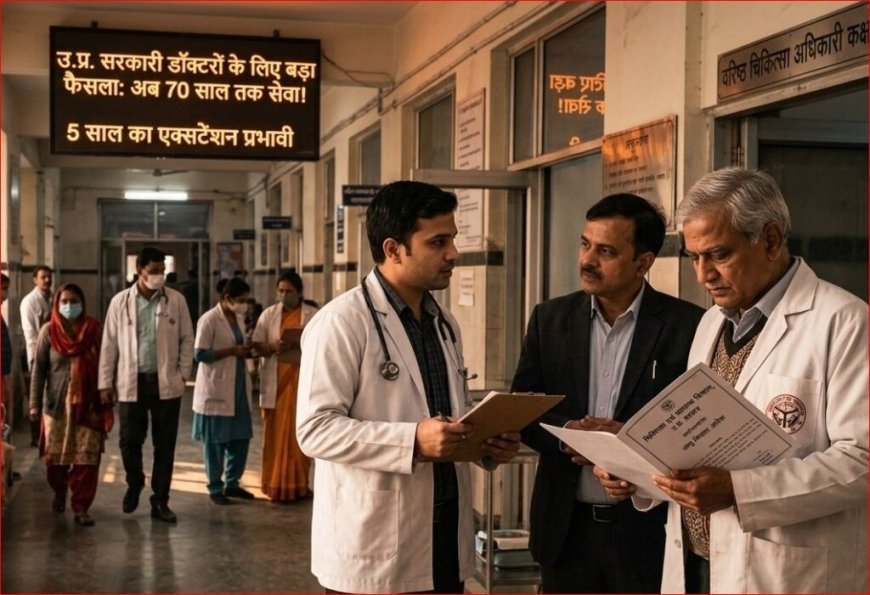 उत्तर प्रदेश में सेवानिवृत्त विशेषज्ञ डॉक्टरों की पुनर्नियोजन आयु सीमा बढ़ी, अब 70 वर्ष तक देंगे सेवाएं