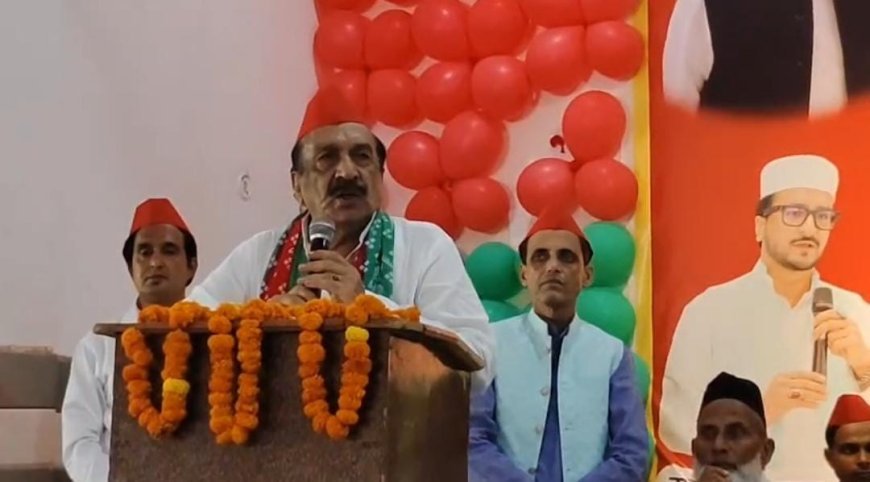 सम्भल में सपा की पीडीए पंचायत: नवाब इकबाल महमूद बोले- 2027 में भाजपा का होगा सफाया, ओवैसी पर साधा निशाना