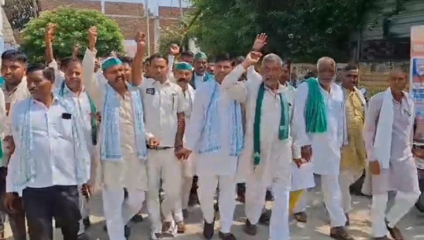 Sambhal News: सम्भल में किसान यूनियन का मोर्चा: अवैध खनन, गांवों में शराब और पुलिस कार्रवाई के खिलाफ SP को सौंपा ज्ञापन