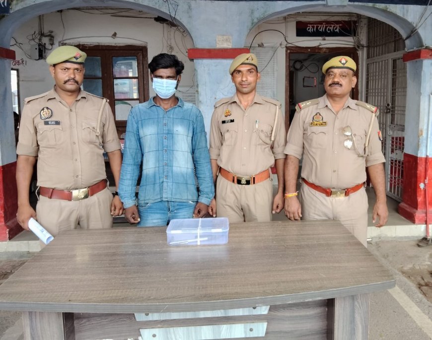 हरदोई में अवैध हथियार के साथ शातिर अभियुक्त गिरफ्तार: बिलग्राम पुलिस ने तमंचा और कारतूस किए बरामद