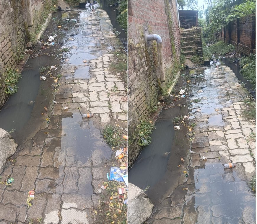 सीतापुर के रहिमाबाद में चरमराई सफाई व्यवस्था: नालियां चोक होने से रास्तों पर भरा गंदा पानी, संक्रामक बीमारियों का बढ़ा खतरा