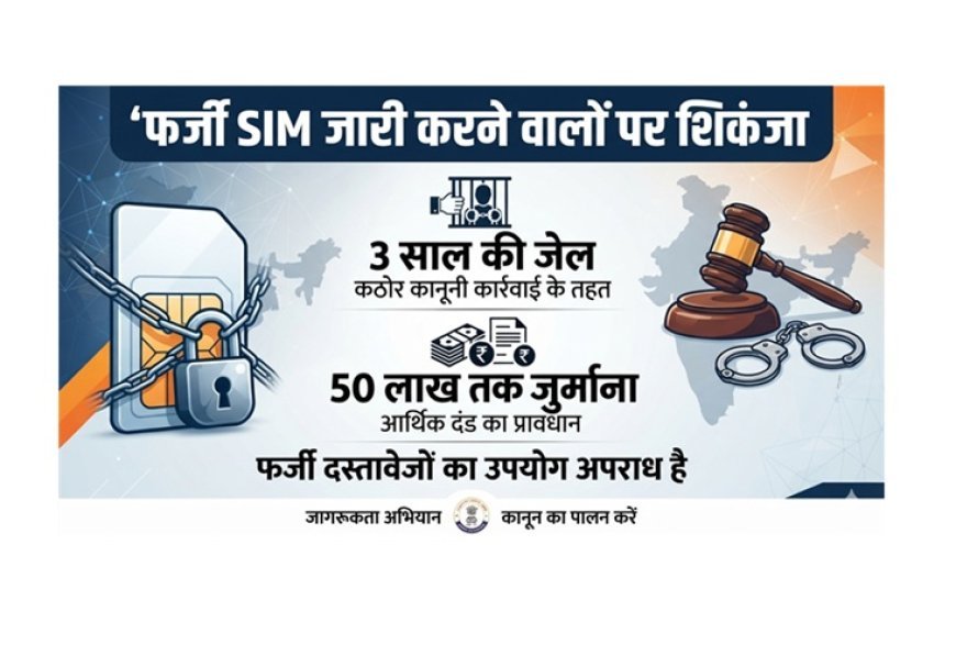 Cyber Crime News: फर्जी SIM जारी करने वालों पर शिकंजा, 3 साल की जेल और 50 लाख तक जुर्माना