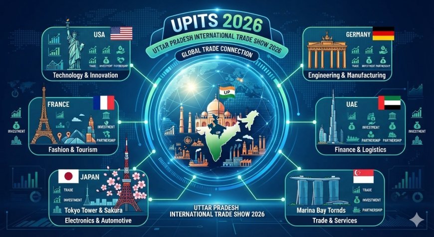 UPITS-2026: छह देशों के साथ यूपी का ग्लोबल कारोबारी कनेक्शन, निवेश के नए अवसरों पर नजर