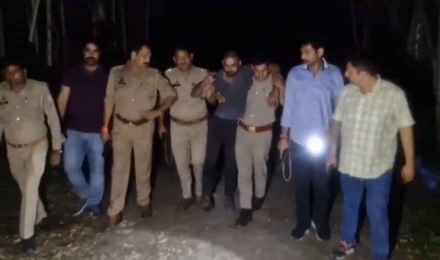 सहारनपुर में पुलिस मुठभेड़: जवाबी कार्रवाई में गोकशी का आरोपी गोली लगने से घायल, हथियार और औजार बरामद