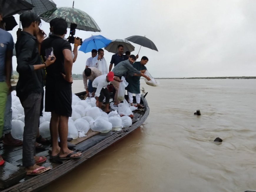 Hardoi News: गंगा संरक्षण की बड़ी पहल- नदी में छोड़ी गईं एक लाख मत्स्य अंगुलिकाएं