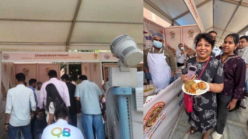 यूपी इंटरनेशनल ट्रेड शो: गोरखपुर के लिट्टी-चोखा और छोले-समोसे के मुरीद हुए विदेशी