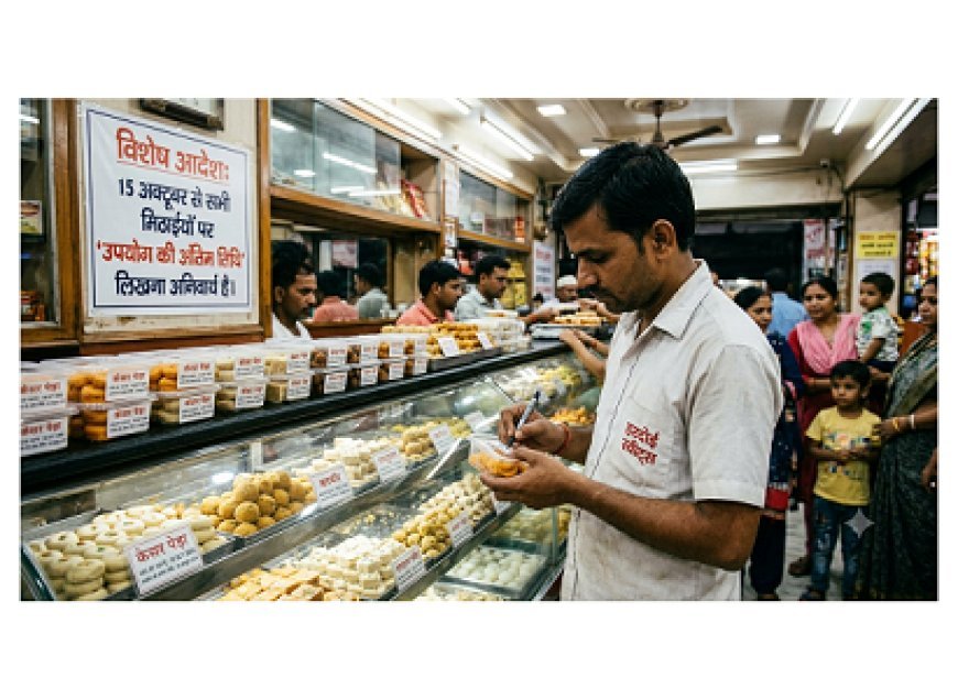 Food Safety Rules: हरदोई में मिठाई दुकानदारों के लिए बड़ा आदेश, 15 अक्टूबर से ‘यूज बाई डेट’ लिखना अनिवार्य