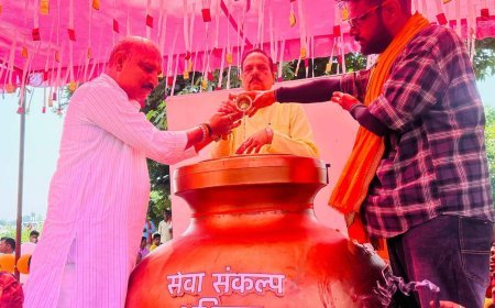 Hardoi News: सवायजपुर में बड़नगर-बनारस सेवा संकल्प यात्रा का भव्य स्वागत, जुटे भाजपा कार्यकर्ता