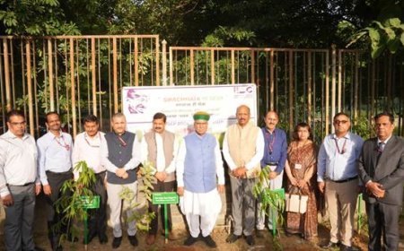 Delhi News: केंद्रीय मंत्री अर्जुन राम मेघवाल ने आईआईएसी में किया वृक्षारोपण, अभियान का किया नेतृत्व