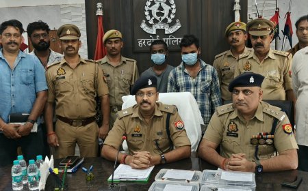 हरदोई में पुलिस मुठभेड़ के बाद चांदी लूटने वाले 4 बदमाश गिरफ्तार, दो के पैर में लगी गोली