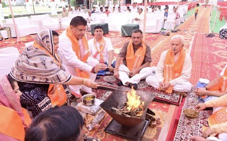 देवबंद के चंदेना कोली में नौ दिवसीय वैदिक रामायण कथा शुरू, मर्यादा पुरुषोत्तम के जीवन से सीख लेने का आह्वान