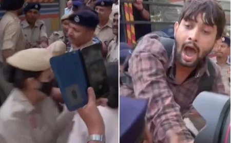 Delhi News: संसद मार्ग थाने के बाहर धरने पर बैठे प्रदर्शनकारी हिरासत में, महिला पत्रकारों से यौन उत्पीड़न के आरोपी पुलिस अधिकारी पर FIR की मांग