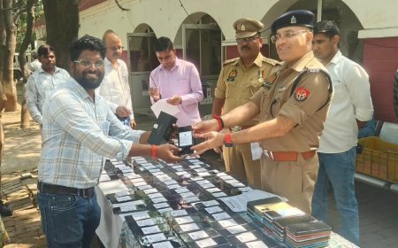 हरदोई पुलिस ने लौटाए 40 लाख के 220 गुमशुदा मोबाइल: सर्विलांस सेल और CEIR पोर्टल की मदद से मिली बड़ी सफलता