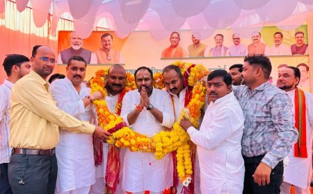 हरदोई पहुंचे भाजपा जिला प्रभारी कमलेश मिश्र, कार्यकर्ताओं ने किया भव्य स्वागत