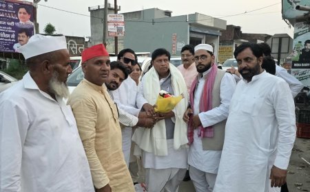 सहारनपुर में सपा सांसद रामजीलाल सुमन का भव्य स्वागत, कार्यकर्ताओं को दिया बूथ स्तर पर मजबूती का संदेश
