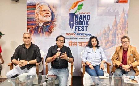 वाराणसी में नमो बुक फेस्ट का आगाज: पीएम मोदी पर लिखी 500 से अधिक किताबों की प्रदर्शनी, सीएम योगी और अकी आबे पहुंचे
