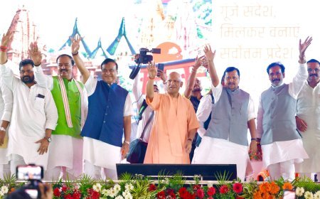 वाराणसी में गरजे सीएम योगी: पहले यूपी में माफिया की तूती बोलती थी, अब मिट्टी में मिल गए; बाइक सेवा यात्रा का समापन