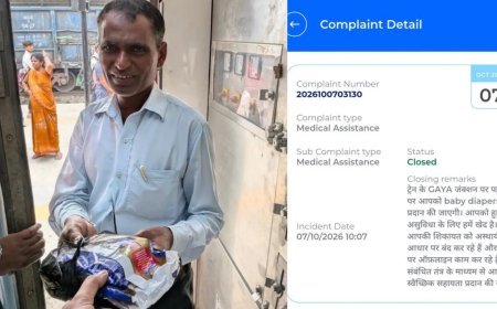 RailMadad Help: चलती ट्रेन में खत्म हो गए बच्चे के डायपर, परेशान पिता ने मांगी मदद तो रेलवे ने अगले स्टेशन पर पहुंचाया सामान