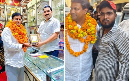हरदोई: रवि चौधरी के भाजपा जिला अनुसूचित मोर्चा अध्यक्ष बनने पर संडीला में भव्य स्वागत