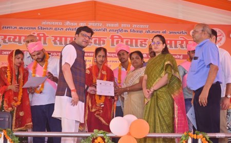 Hardoi News: मुख्यमंत्री सामूहिक विवाह योजना के तहत 622 जोड़ों ने थामा एक-दूजे का हाथ, मंत्री नितिन अग्रवाल ने दिया आशीर्वाद
