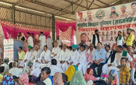Kisan Andolan: हरदोई में किसान महापंचायत का बिगुल! चकबंदी निरस्तीकरण पर किसानों ने जताई जीत की खुशी, राहुल मिश्रा ने संभाली कमान तो श्यामू शुक्ला ने भरा जोश