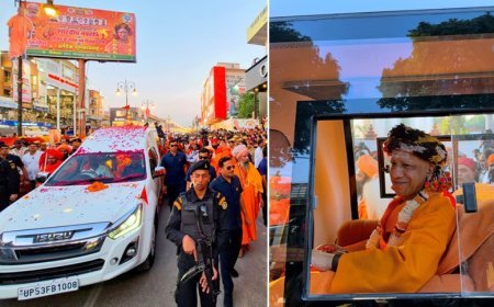 Dussehra 2026: गोरखपुर में दिव्य आभा के साथ निकली गोरक्षपीठाधीश्वर की विजयादशमी शोभायात्रा, अल्पसंख्यक समाज ने भी किया भव्य स्वागत