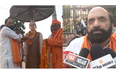 बलिया में आरएसएस के स्थापना दिवस पर भव्य पथ संचलन, अनुशासन और राष्ट्रसेवा का दिया संदेश