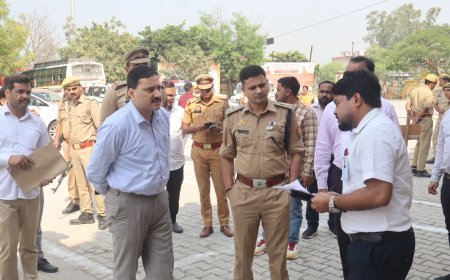 Hardoi News: हरदोई में विधान परिषद चुनाव की तैयारियों का जायजा, डीएम-एसपी ने 10 मतदान केंद्रों का किया निरीक्षण