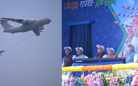 काशी के आसमान में गरजा भारत का शौर्य- 'विंग्स ओवर गंगा' में राफेल, सुखोई और तेजस ने दिखाए हैरतअंगेज करतब