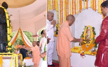 Maharishi Valmiki: महर्षि वाल्मीकि आश्रम पहुंचे CM योगी, विधि-विधान से की पूजा-अर्चना; प्राचीन शिवलिंग और सीता कुटिया के किए दर्शन