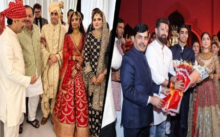 Political Wedding Buzz - बीजेपी नेता शाहनवाज हुसैन के बेटे और कांग्रेस विधायक की बेटी का विवाह, चर्चा में रिसेप्शन