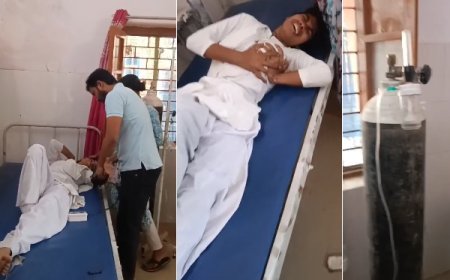 बलिया नगरा PHC में इलाज में देरी का आरोप: छात्रा को खाली ऑक्सीजन सिलेंडर लगाने का दावा, स्वास्थ्य विभाग ने बताया साजिश