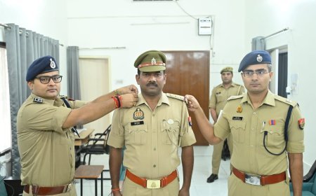 सहारनपुर में सब इंस्पेक्टर शिवकुमार बने इंस्पेक्टर: डीजीपी के रजत पदक विजेता के कंधों पर सजे तीन स्टार