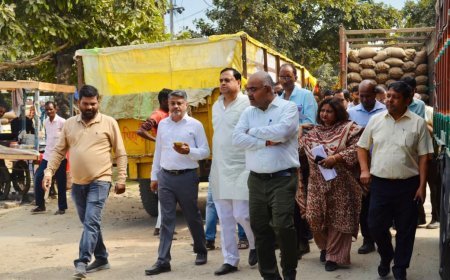 Hardoi News: मंडियों की बदहाल व्यवस्थाओं पर निदेशक सख्त, संडीला में खराब पानी की टंकी और लाइटों पर जताई नाराजगी